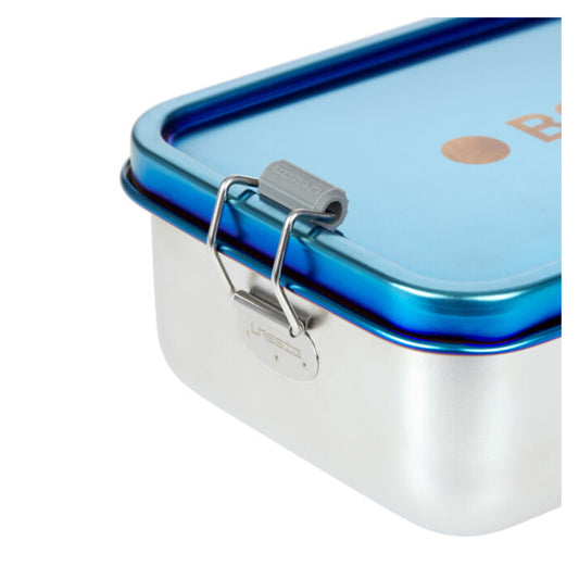 Lassig -Lunchbox Stainless Steel Solid Bold Blue Purple