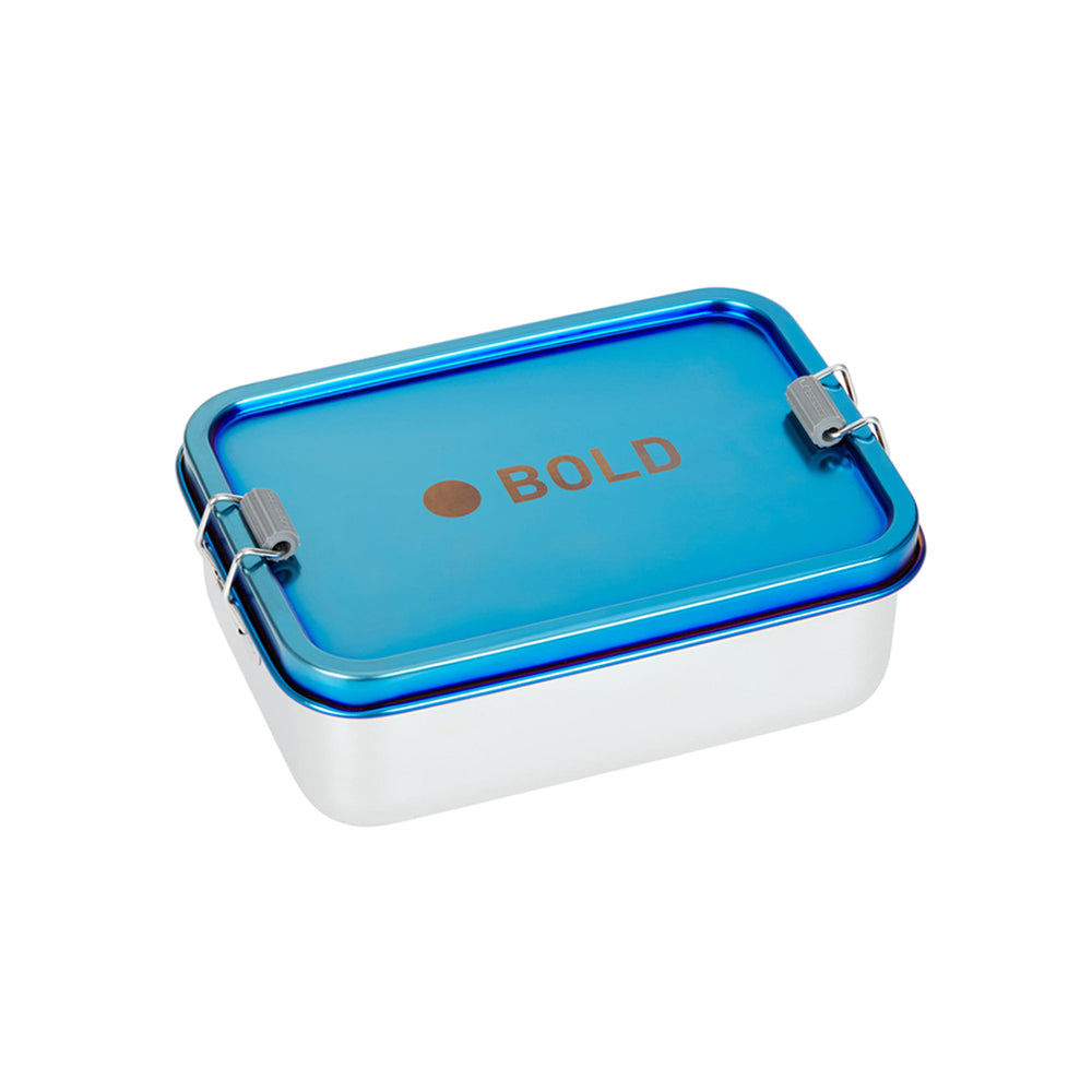 Lassig -Lunchbox Stainless Steel Solid Bold Blue Purple