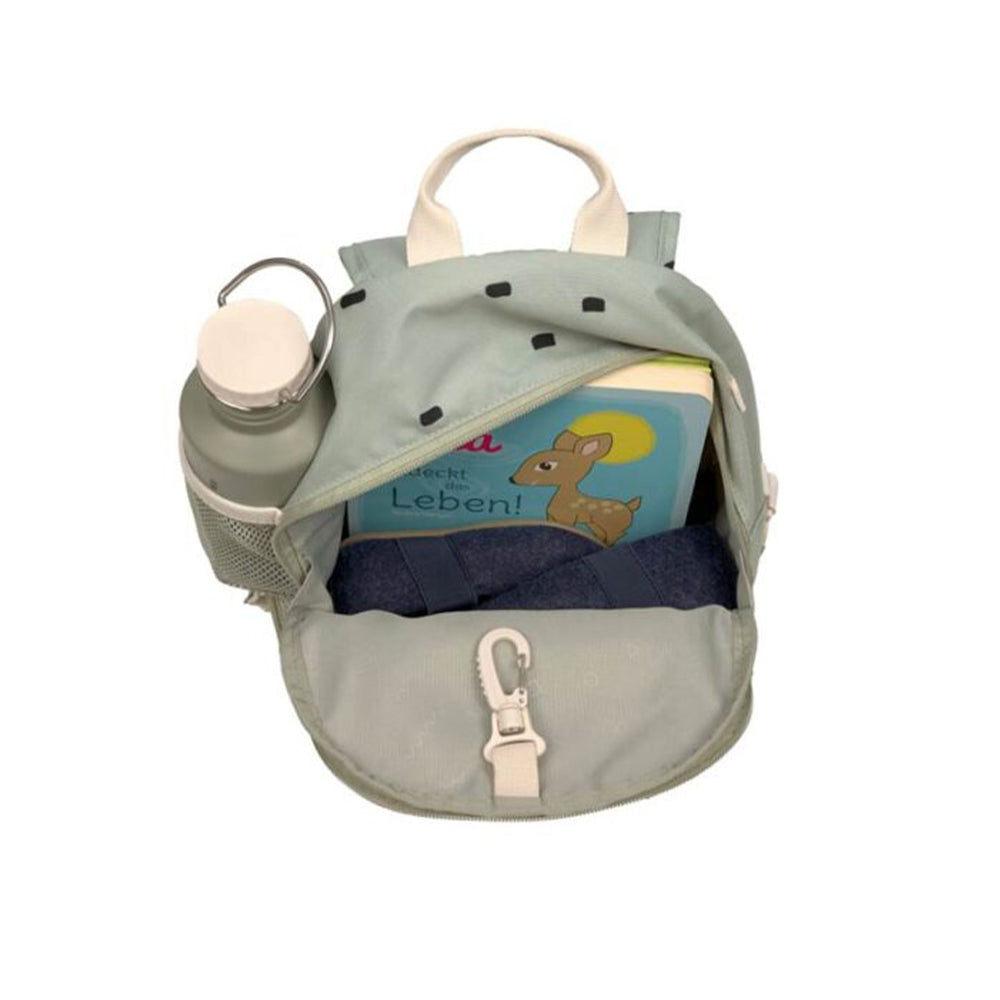 Lassig -Mini Backpack Happy Prints Light Olive  حقيبة ظهر صغيرة من لاسيج - مطبوعات سعيدة - زيتوني فاتح