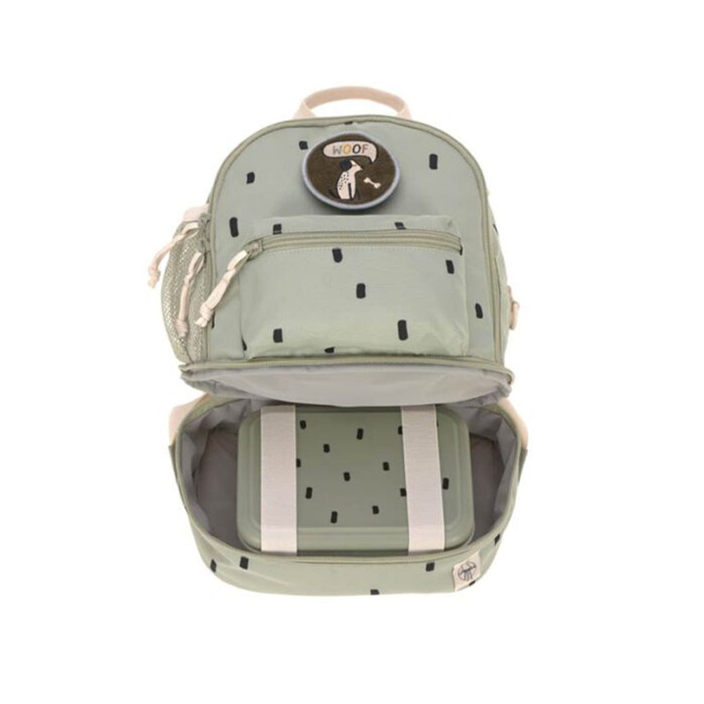 Lassig -Mini Backpack Happy Prints Light Olive  حقيبة ظهر صغيرة من لاسيج - مطبوعات سعيدة - زيتوني فاتح
