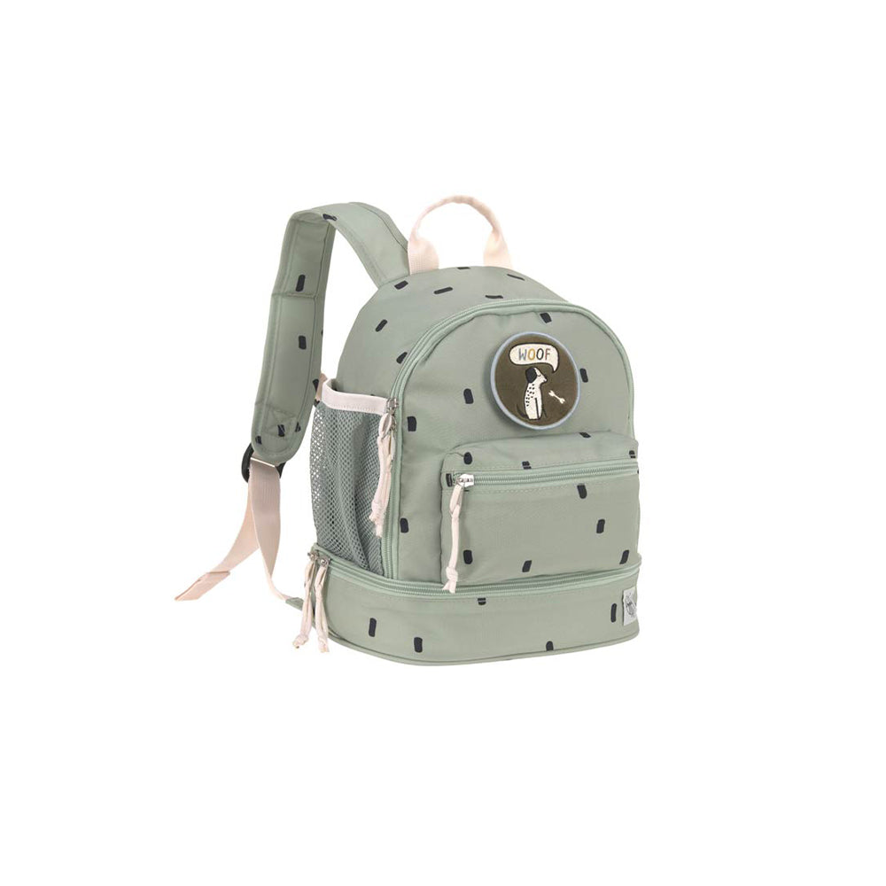 Lassig -Mini Backpack Happy Prints Light Olive  حقيبة ظهر صغيرة من لاسيج - مطبوعات سعيدة - زيتوني فاتح