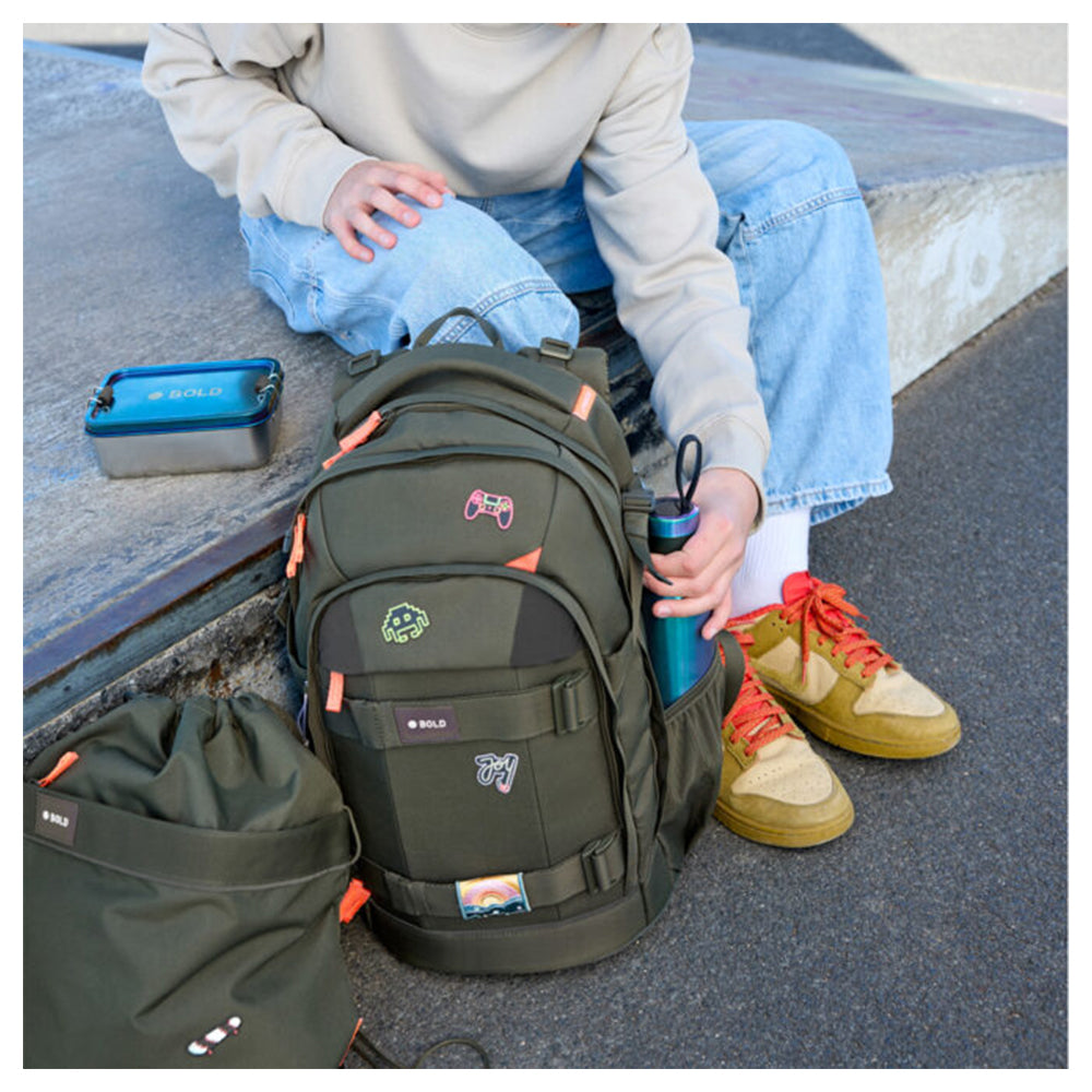 Lassig School Backpack Origin Bold  حقيبة ظهر مدرسية Lassig Origin Bold