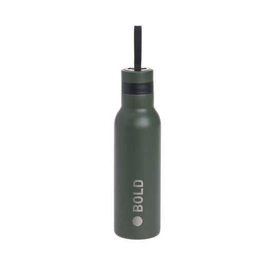 Lassig Double Walled Ss Bold Dark Olive 500ml