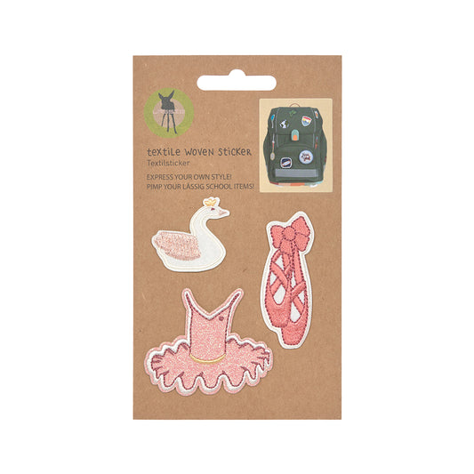 Lassig Textile Woven Sticker Stick On ملصق لاصق منسوج من نسيج لاسيج