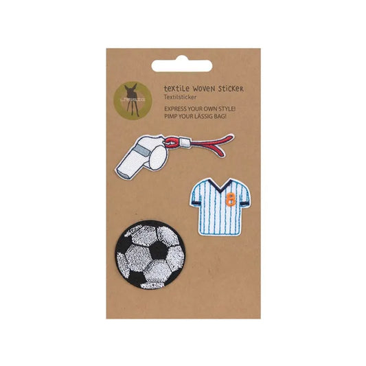 Lassig Textile Woven Sticker Stick On ملصق لاصق منسوج من نسيج لاسيج