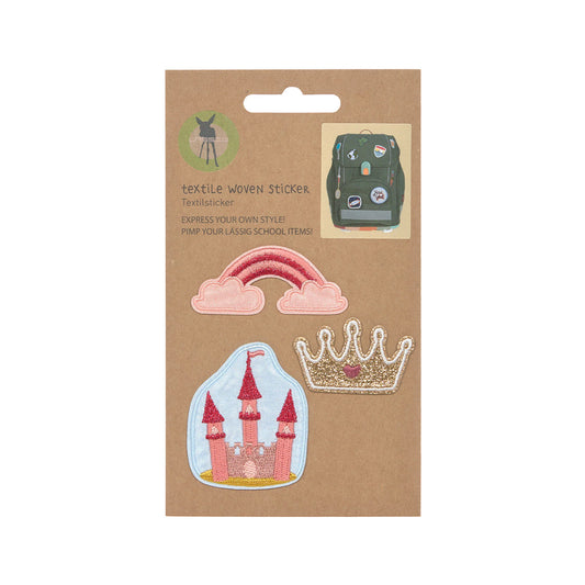 Lassig Textile Woven Sticker Stick On ملصق لاصق منسوج من نسيج لاسيج
