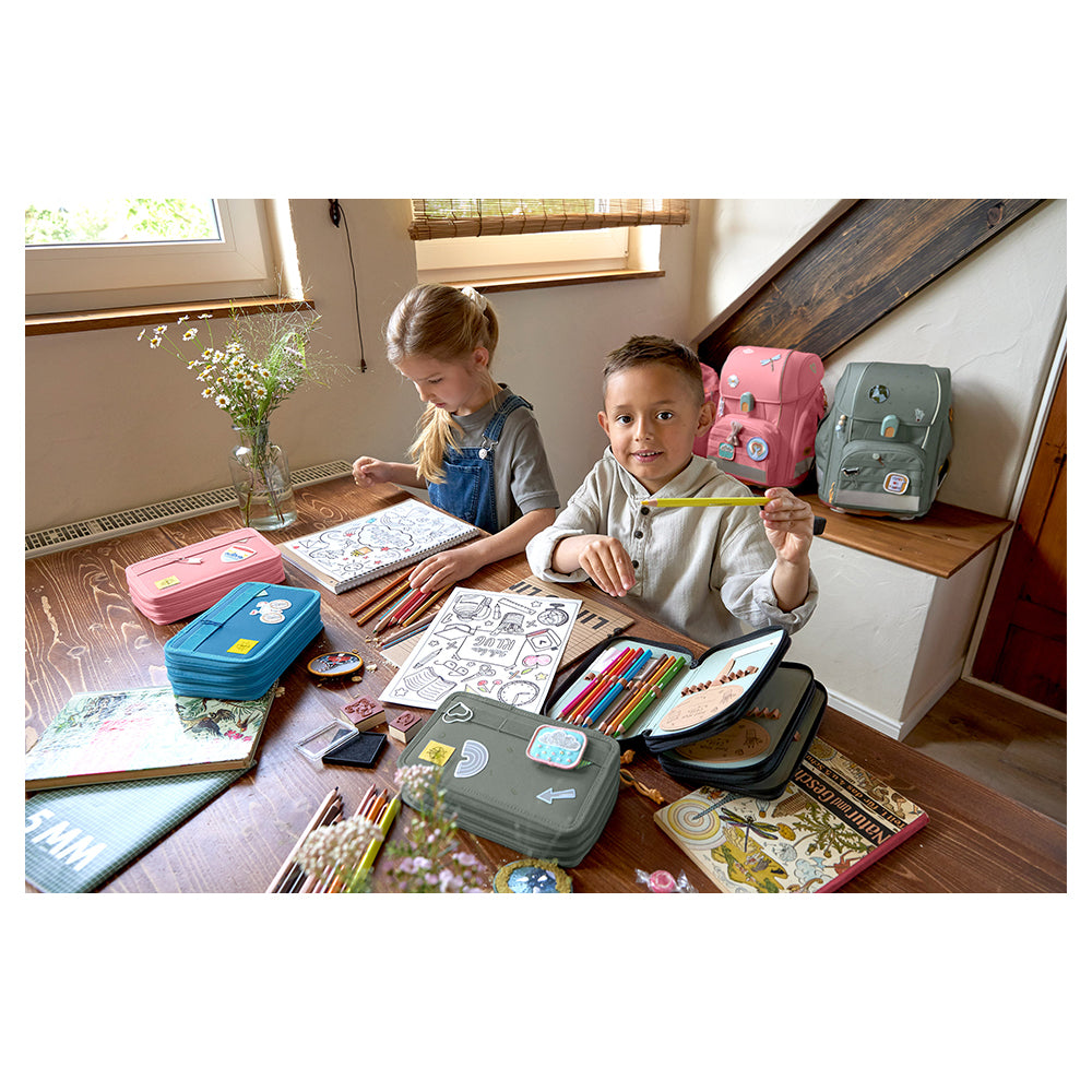 Lassig School Triple Pencil Case Unique حافظة أقلام ثلاثية من لاسيج سكول فريدة من نوعها