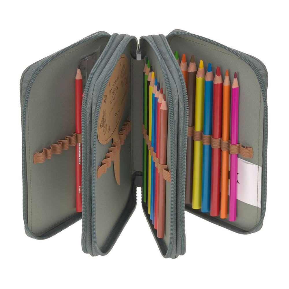 Lassig School Triple Pencil Case Unique حافظة أقلام ثلاثية من لاسيج سكول فريدة من نوعها