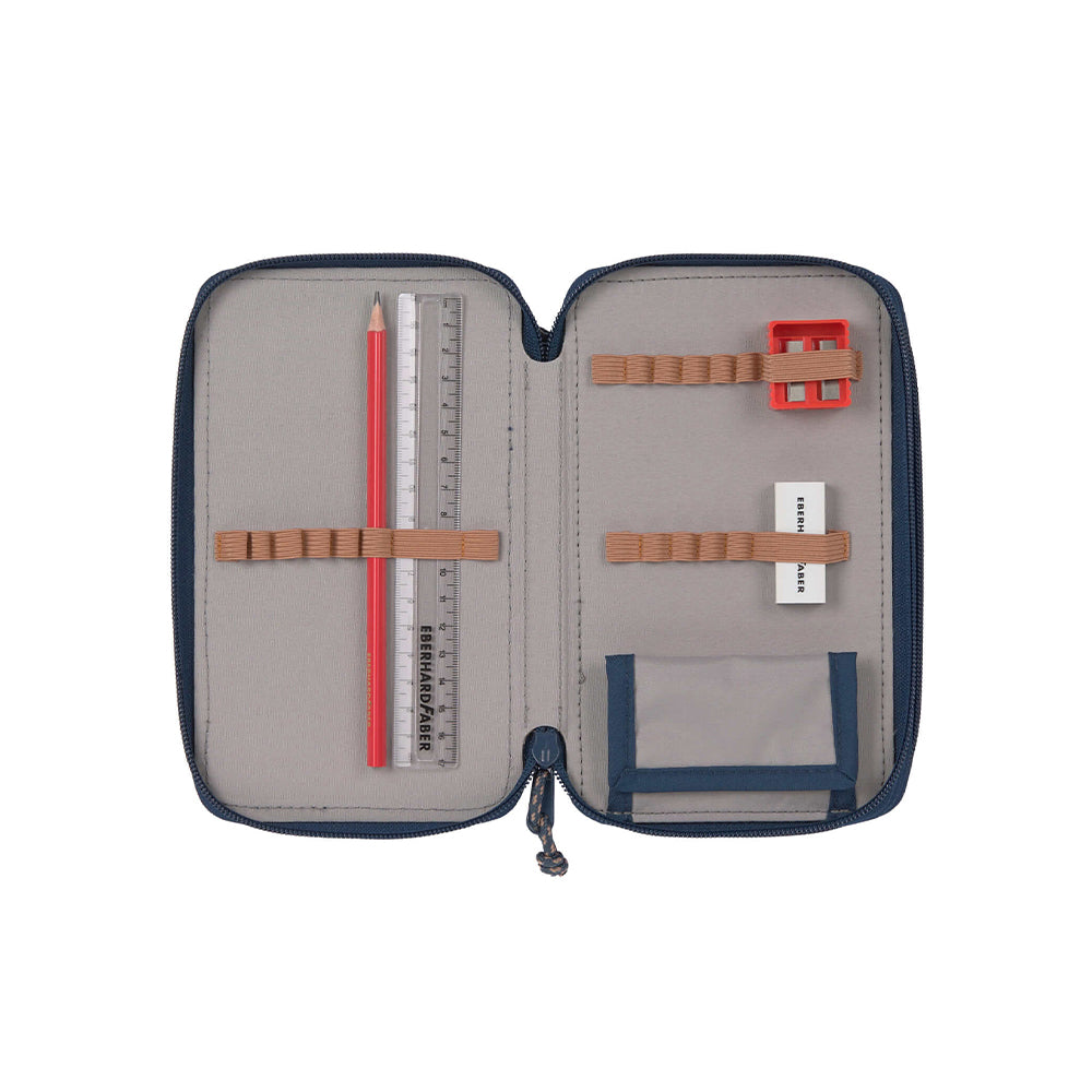 Lassig School Triple Pencil Case Unique حافظة أقلام ثلاثية من لاسيج سكول فريدة من نوعها