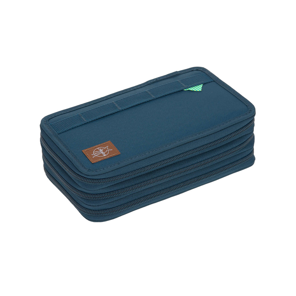 LÄSSIG Unique Triple Pencil Case (Filled)