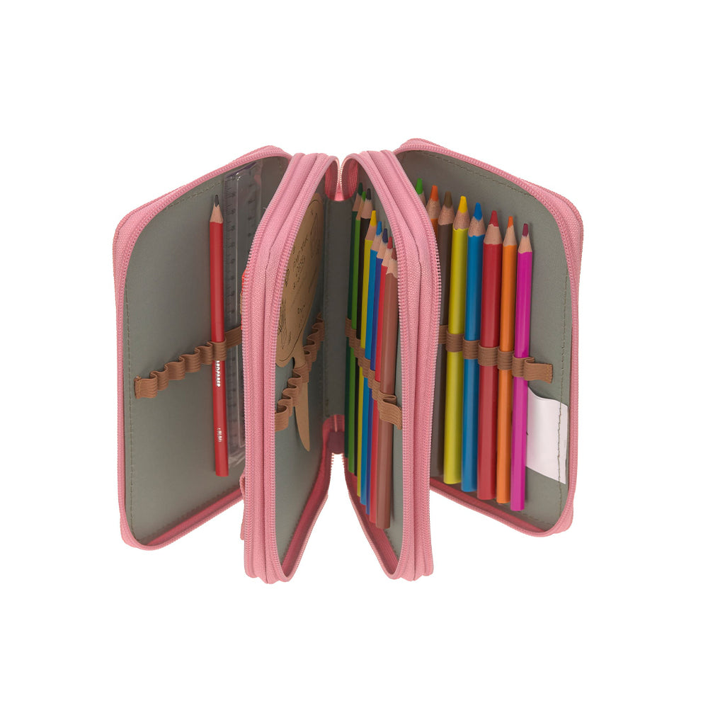 Lassig School Triple Pencil Case Unique حافظة أقلام ثلاثية من لاسيج سكول فريدة من نوعها