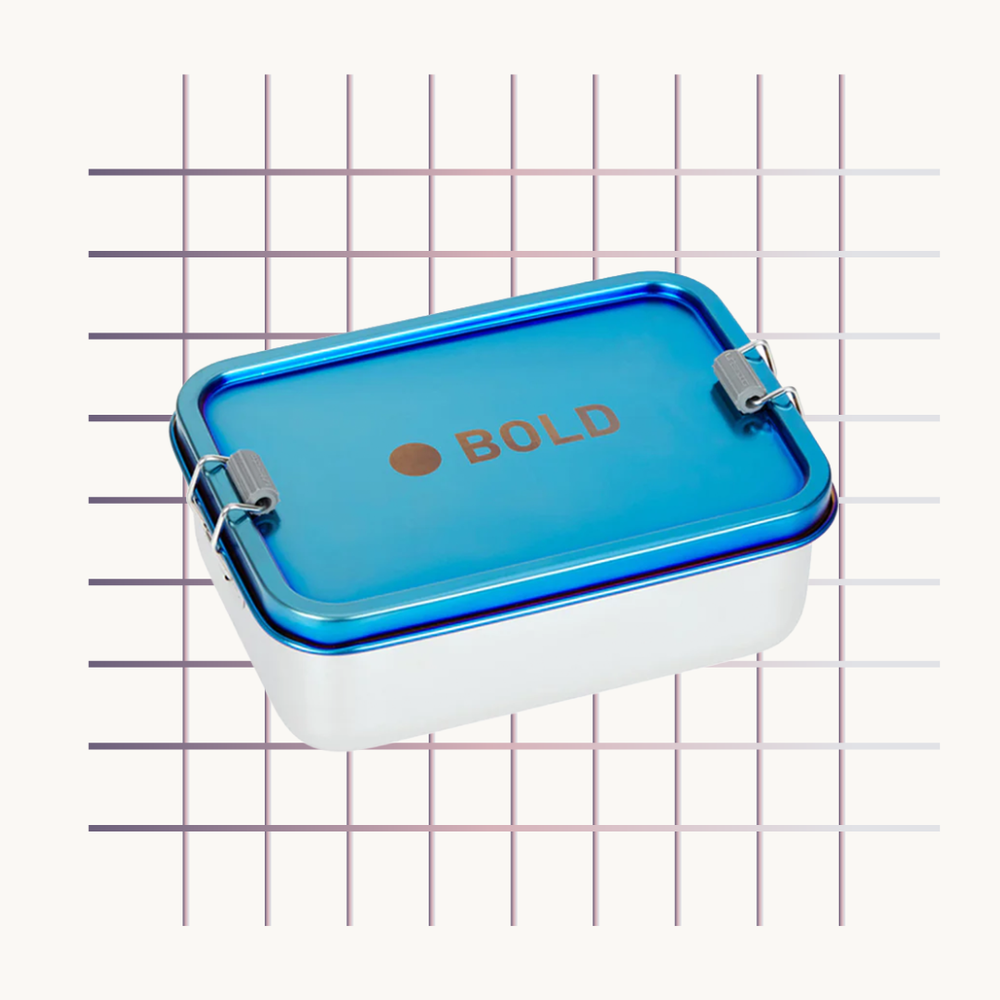 Lässig-Lunchbox Stainless Steel Solid Bold Blue