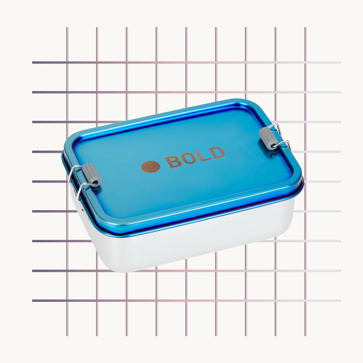 Lässig-Lunchbox Stainless Steel Solid Bold Blue