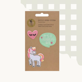 LÄSSIG Woven Textile Stickers — Set of 3