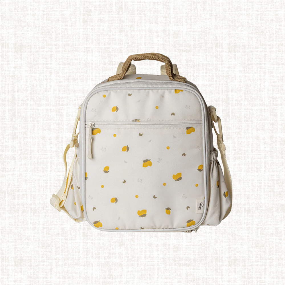 Citron Insulated Lunch Bag Back Pack Lemon
