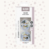 مرايل من اللاتكس من Bibs Studio، عبوة من قطعتين، لون Morning Bloom، مقاس 1، مزيج فانيليا