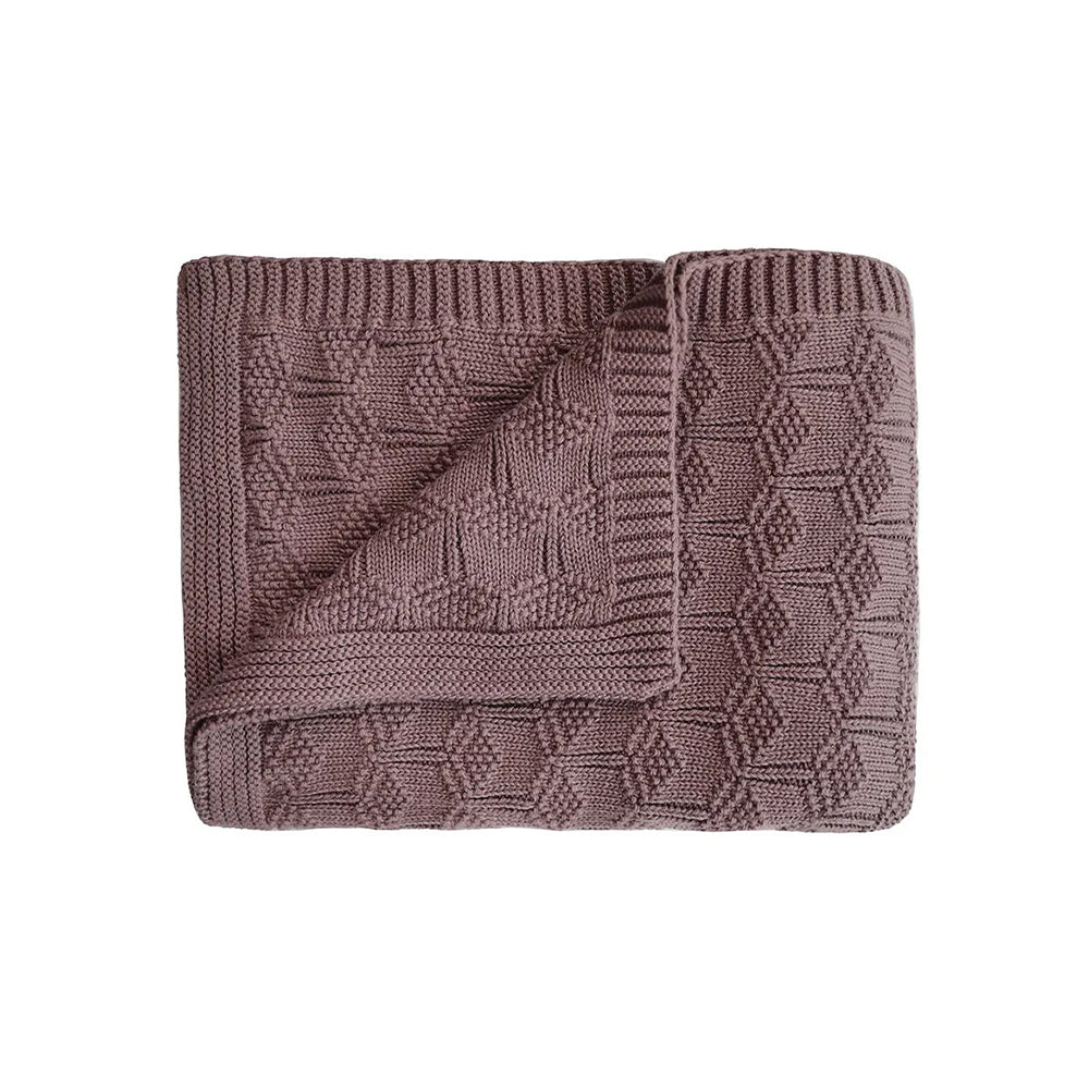 Mushie Knitted Baby Blanket / بطانية أطفال منسوجة من موشي