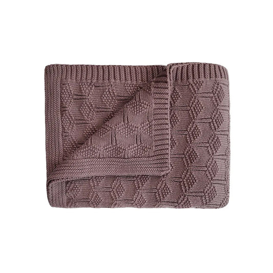 Mushie Knitted Baby Blanket / بطانية أطفال منسوجة من موشي