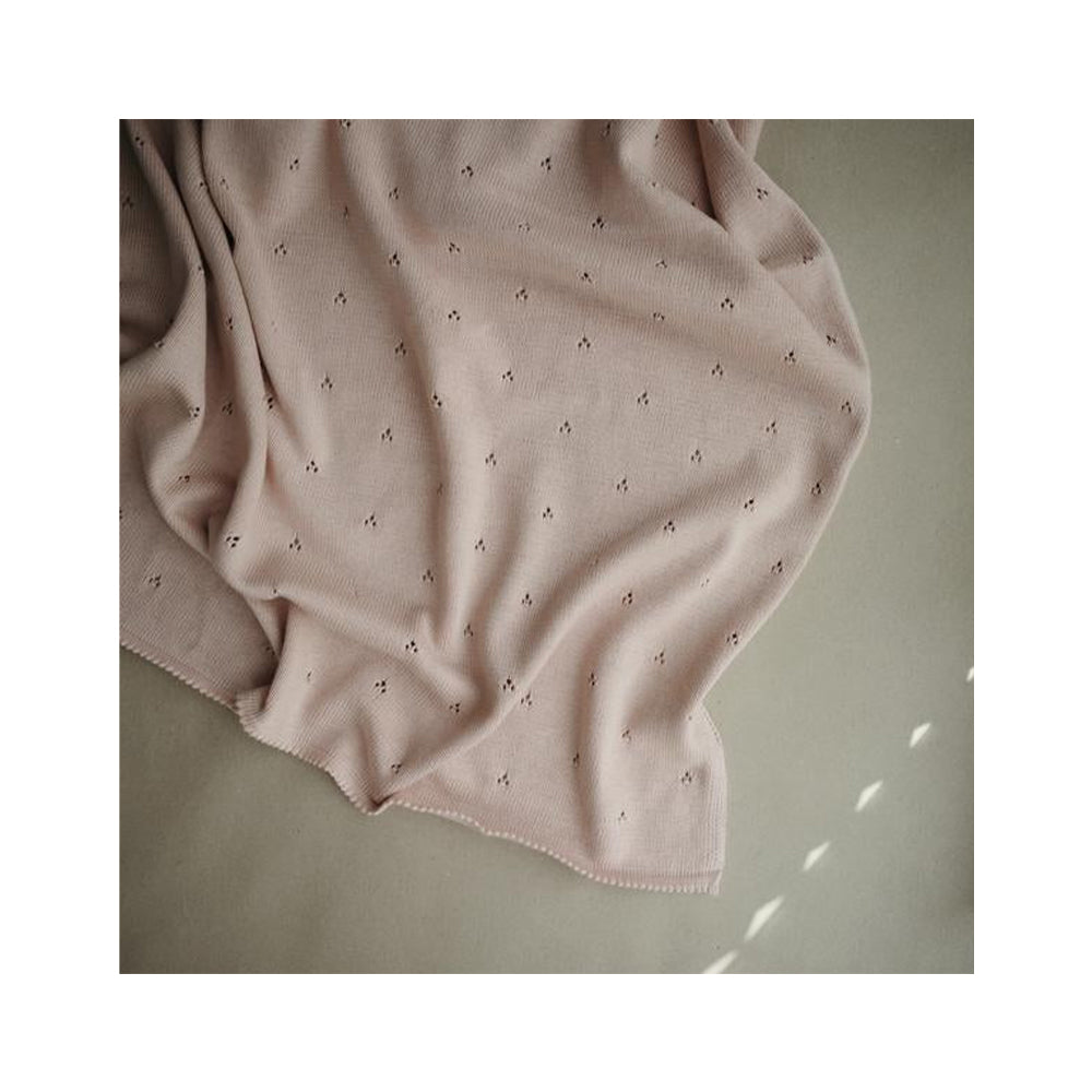 Mushie Knitted Baby Blanket / بطانية أطفال منسوجة من موشي