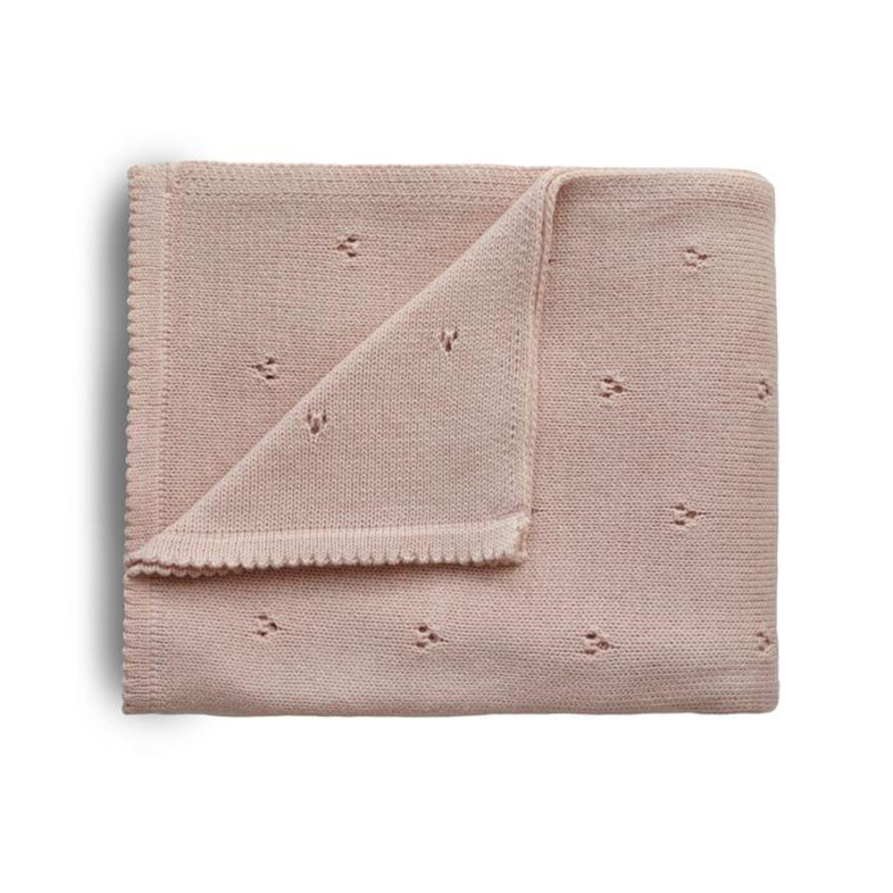 Mushie Knitted Baby Blanket / بطانية أطفال منسوجة من موشي