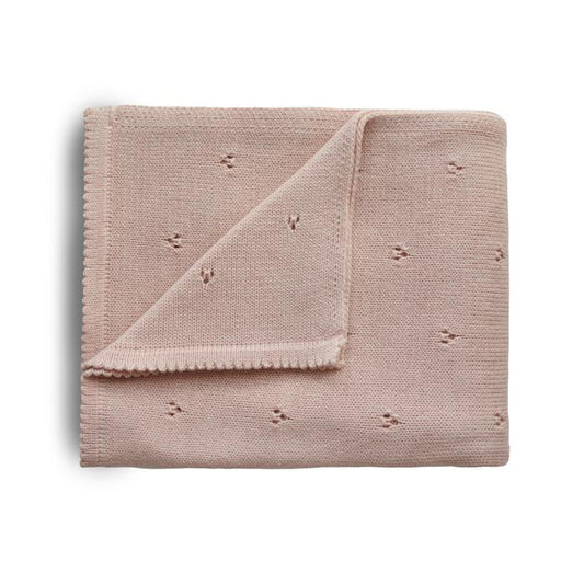 Mushie Knitted Baby Blanket / بطانية أطفال منسوجة من موشي