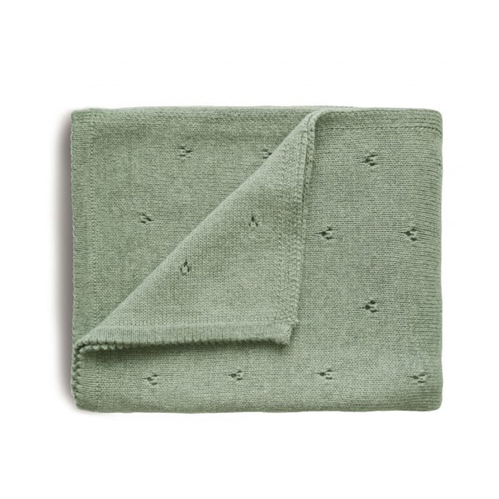 Mushie Knitted Baby Blanket / بطانية أطفال منسوجة من موشي