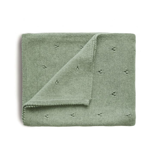 Mushie Knitted Baby Blanket / بطانية أطفال منسوجة من موشي