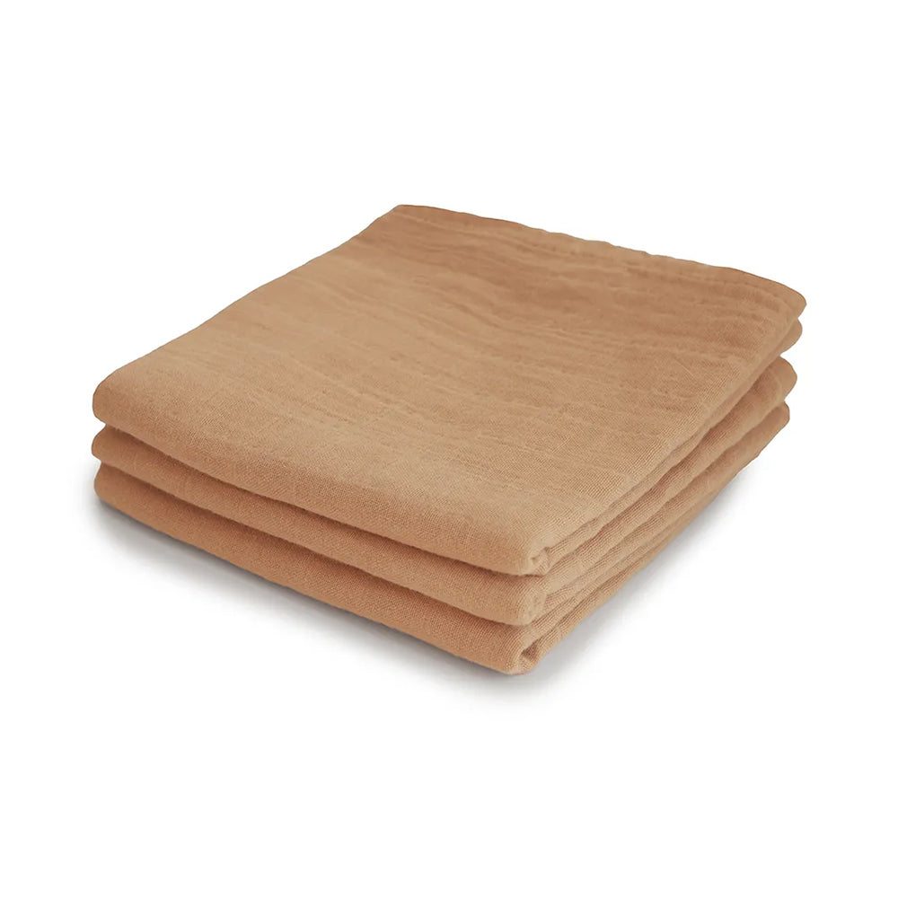 Mushie Muslin Cloth 3pack / قماش موشي موسلين ثلاثة قطع