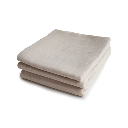 Mushie Muslin Cloth 3pack / قماش موشي موسلين ثلاثة قطع