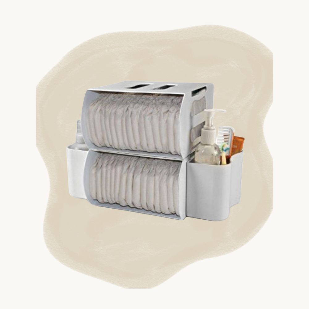 Prince Lionheart Modular Nappy Depot White - مستودع حفاضات مطاطية من برينس ليونهارت الأبيض