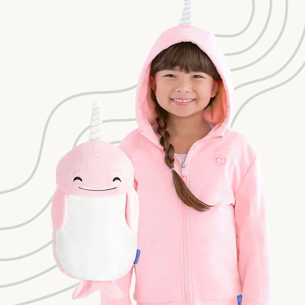 Cubcoats Nell the Narwhal — 2-in-1 Hoodie & Plush