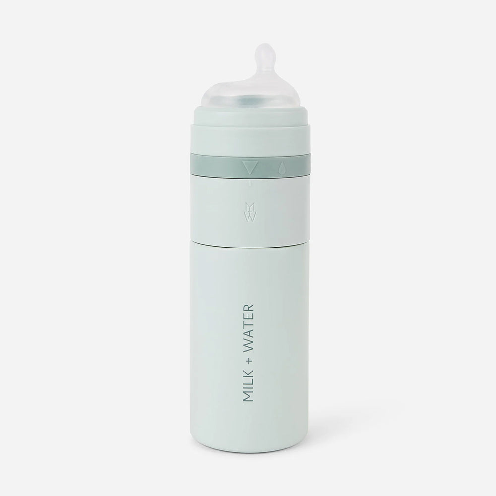 Milk and Water Insulated Bottle- Olive Flow - 270ml- رضّاعة أطفال عازلة للحرارة من ميلك اند واتر