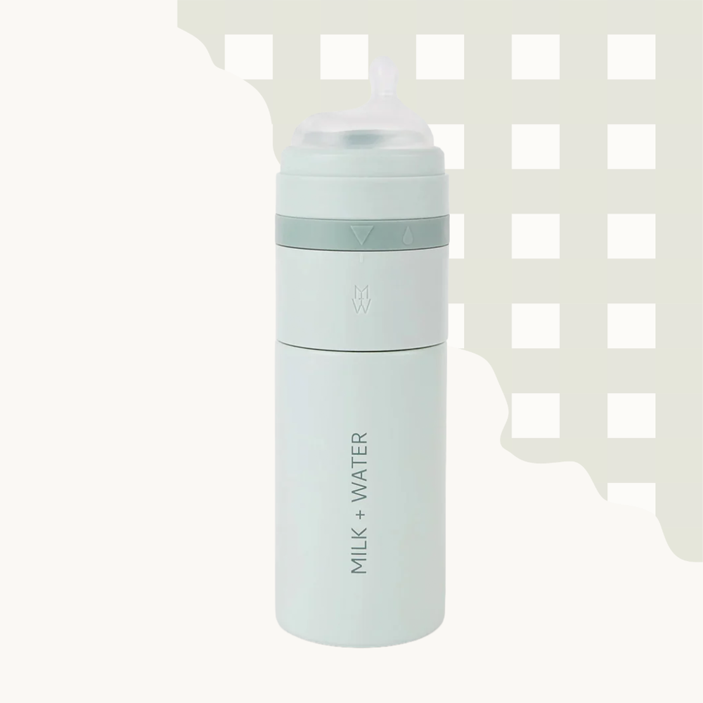 Milk and Water Insulated Bottle- Olive Flow - 270ml- رضّاعة أطفال عازلة للحرارة من ميلك اند واتر