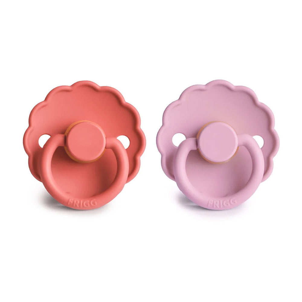 Frigg Daisy Silicone 2pack  Poppy/Lupine size 2 6-18m / فريج ديزي سيليكون 2 عبوة الخشخاش/الترمس مقاس 2 6-18 م