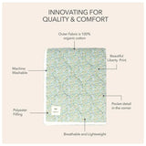 Bibs X Liberty Quilted Blanket Ivory