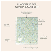 Bibs X Liberty Quilted Blanket Ivory — view 2
