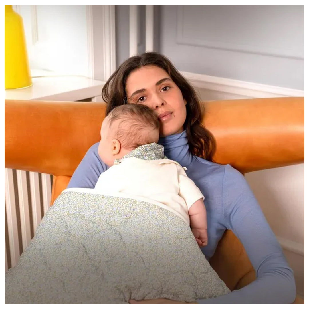 Bibs X Liberty Quilted Blanket Ivory