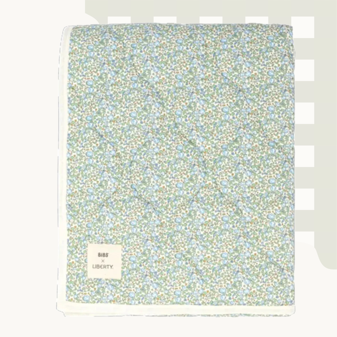 Bibs X Liberty Quilted Blanket Ivory