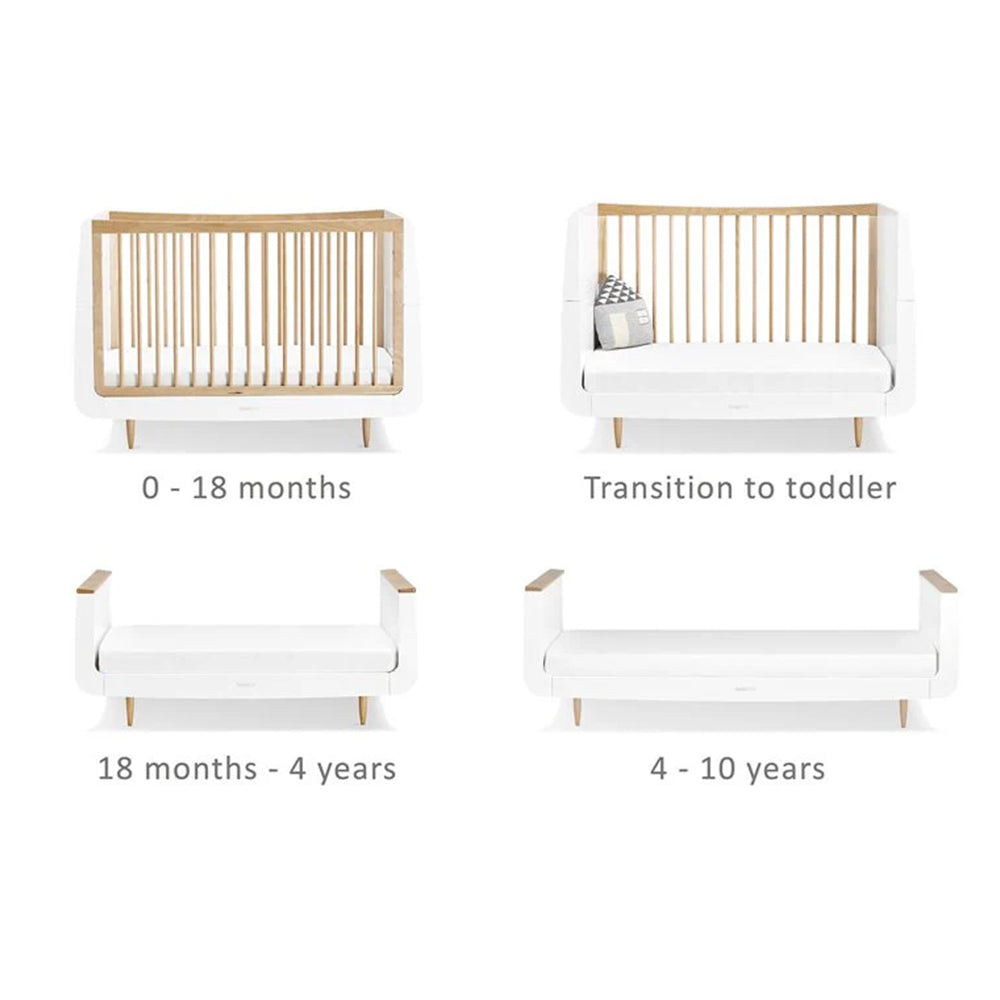 Snuzkot Skandi  Cot Bed - Natural | سرير المهد سنوزكوت سكاندي - طبيعي