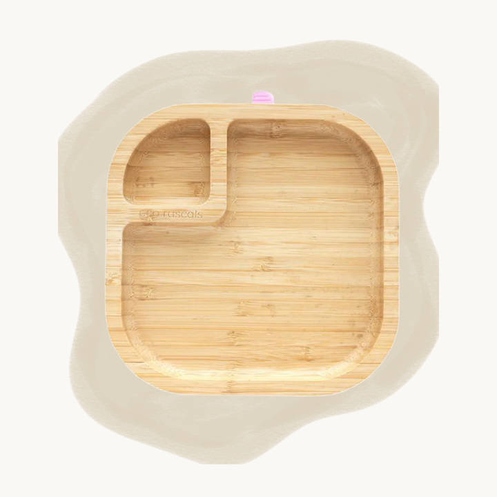 Eco Rascals Bamboo Suction Snack Plate