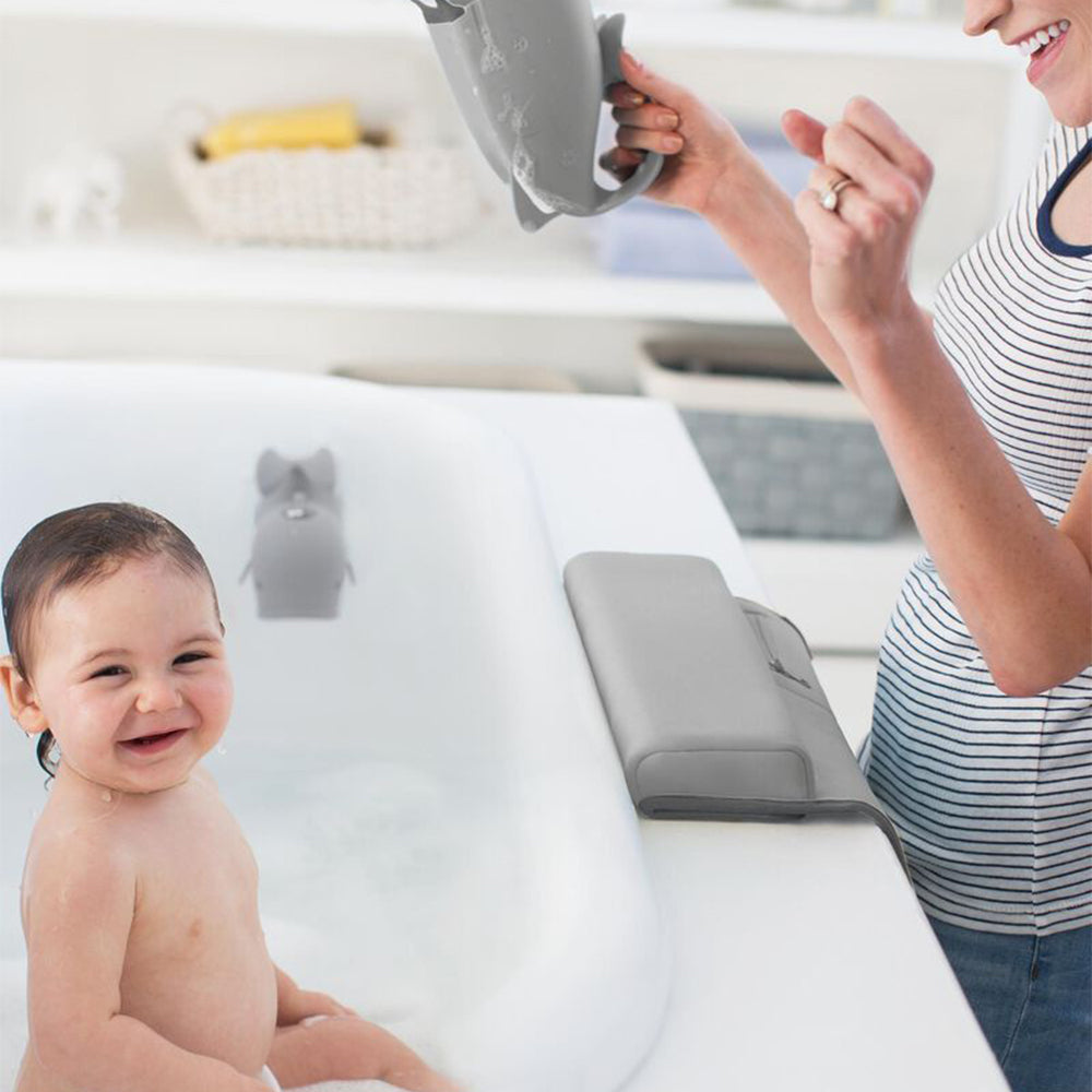 SkipHop Moby Bathtime Essentials Grey -سكيب هوب موبي باث تايم إسينشالز، رمادي
