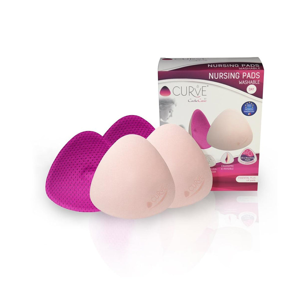 Curve Essential Plus Washable Nursing Pads — Day (4 Pack)