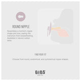 BIbs Pacifier Studio Colour 2 Pack Jasmine Latex Size 1
