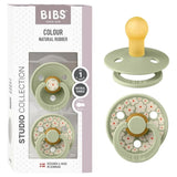 BIbs Pacifier Studio Colour 2 Pack Jasmine Latex Size 1
