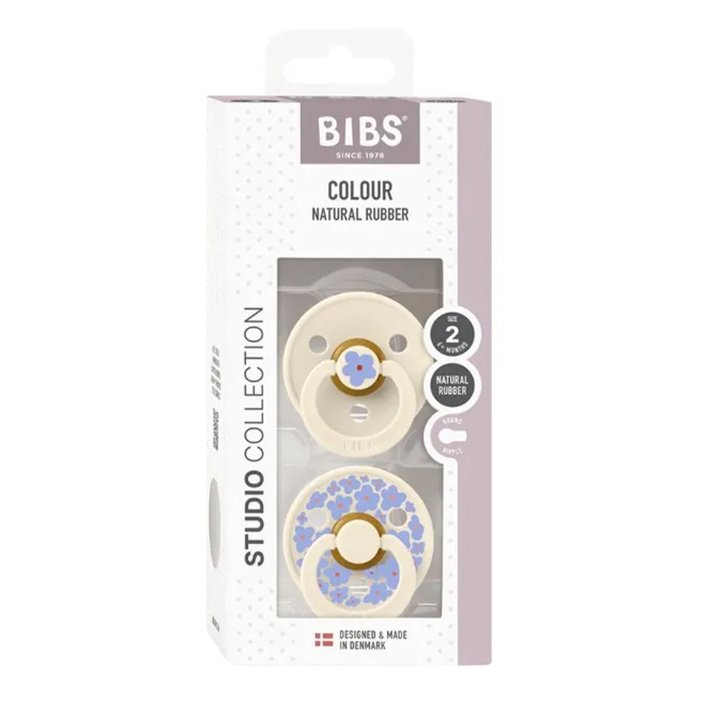 Bibs Pacifier Studio Colour 2 Pack Jasmine Latex — view 7