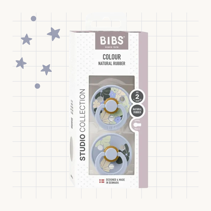 Bibs Pacifier Studio Colour 2 Pack Morning Bloom