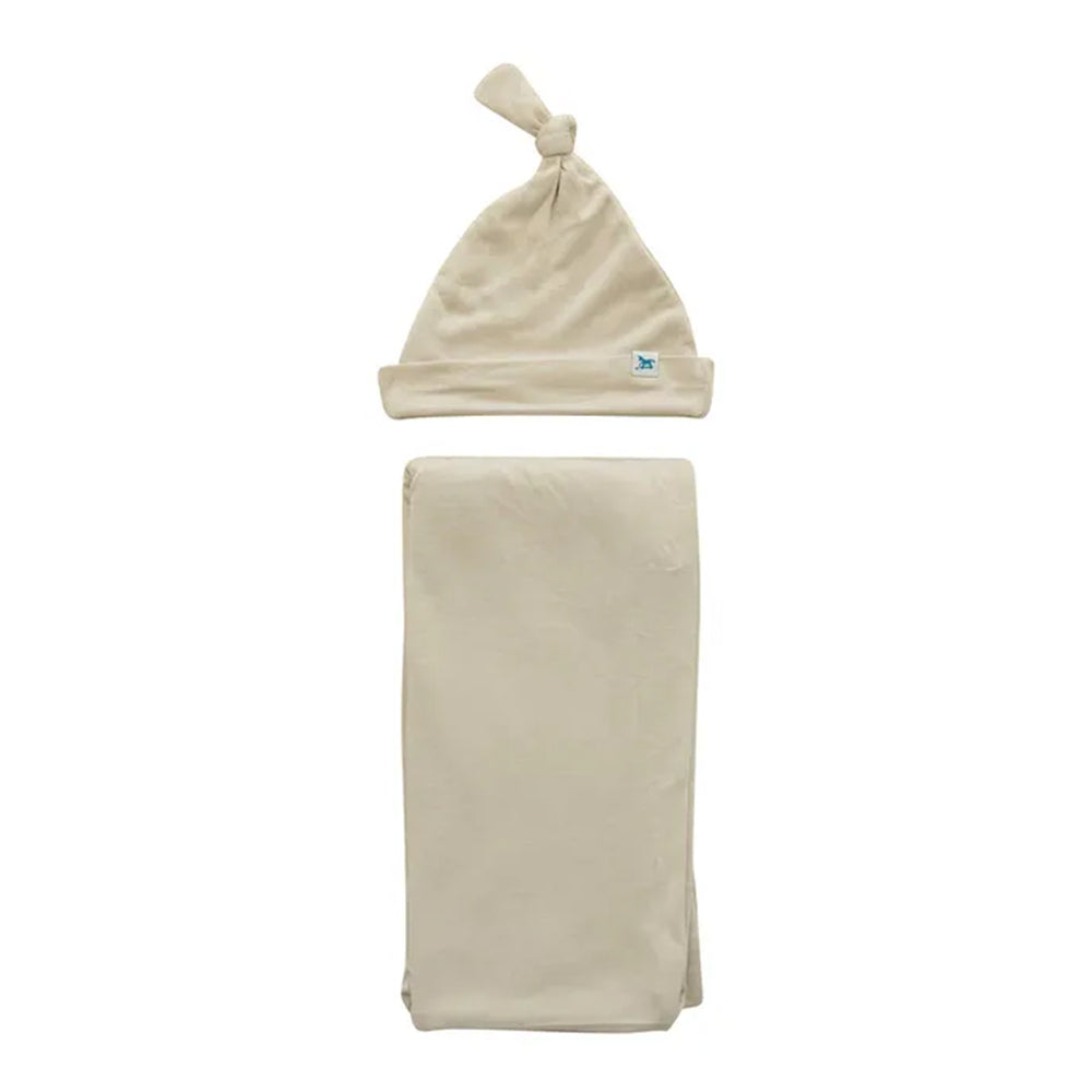 Little Unicorn Stretch Knit Swaddle and Hat Set — view 4