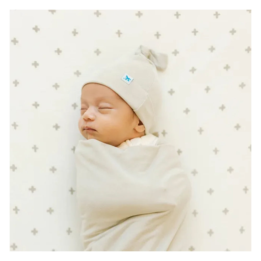 Little Unicorn Stretch Knit Swaddle and Hat Set — view 5