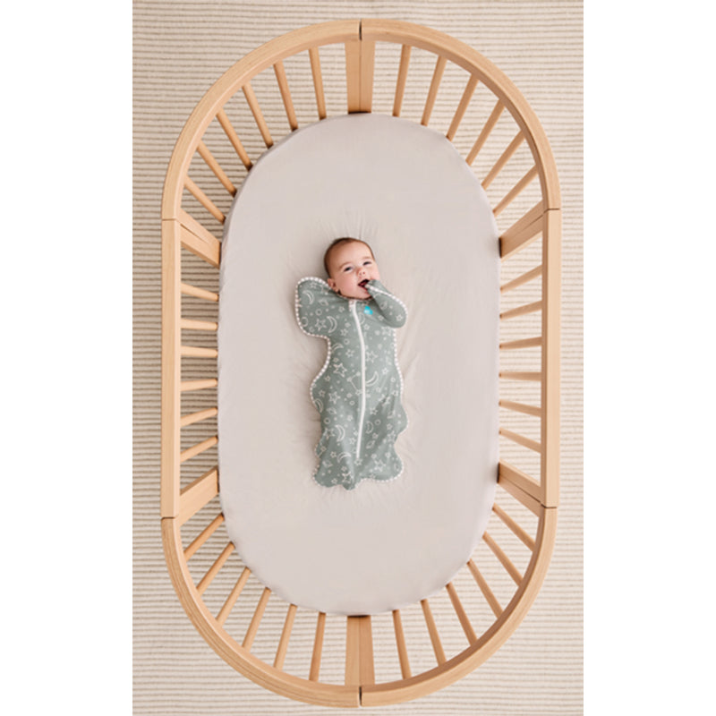 Swaddle Up Original Bamboo Stars and Moon Olive -قماط نجوم الخيزران الأصلية وزيتون القمر