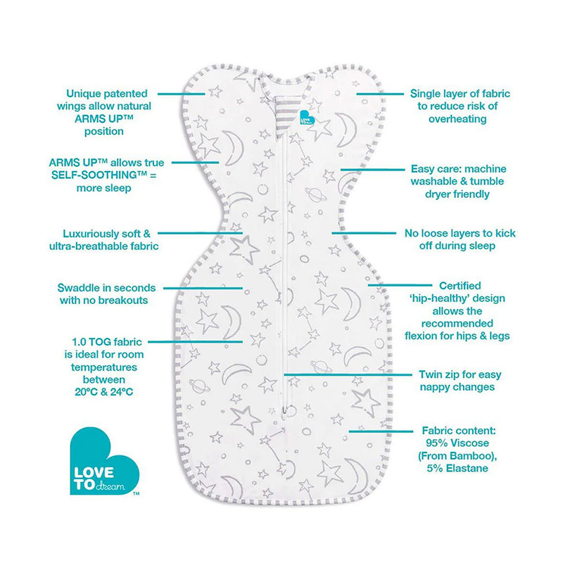 Swaddle Up Bamboo Original Cream - قماط كريم الخيزران الأصلي